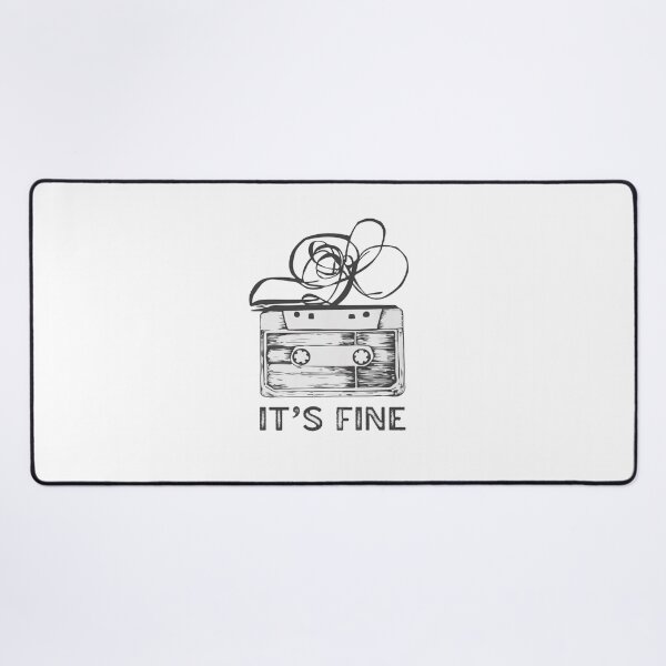 Item preview, It’s Fine Retro Cassette Tape | 80s 90s Nostalgia designed and sold by roartusa.