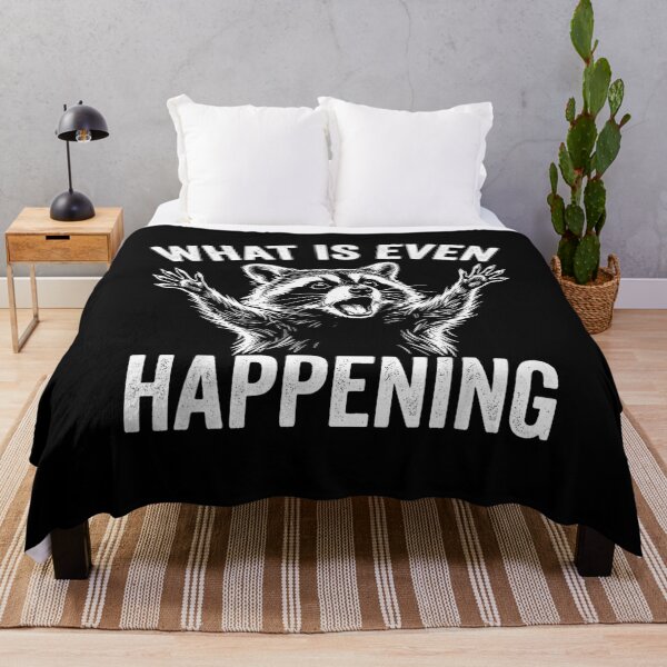 Item preview, What Is Even Happening Confused Sarcastic Raccoon designed and sold by Vectraxos.