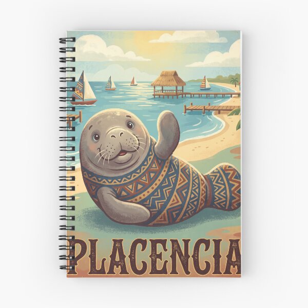 Item preview, Vintage Placencia Manatee Travel Art designed and sold by ZUMERI.