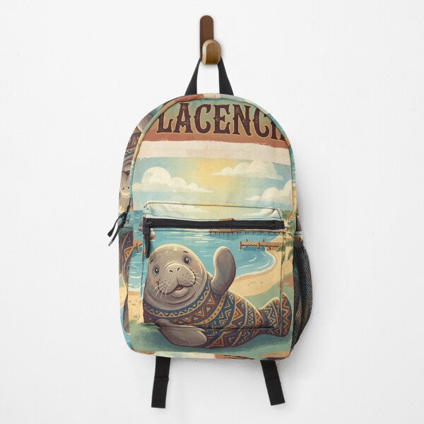 Item preview, Vintage Placencia Manatee Travel Art designed and sold by ZUMERI.