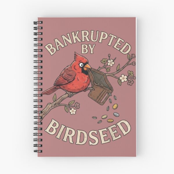 Item preview, Bankrupted By Birdseed Funny Red Cardinal Wallet Vintage Graphic designed and sold by DijaMar.