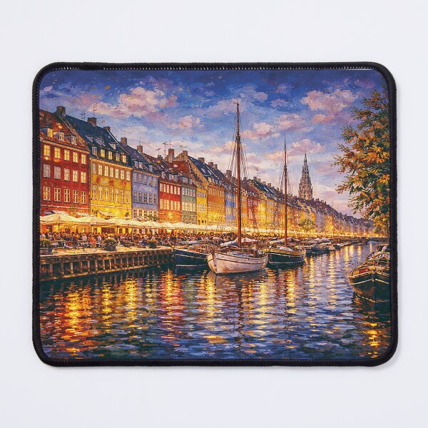 Item preview, Copenhagen by night painting, Capital of Denmark – A Beautiful European City. designed and sold by GalleryKauffeld.