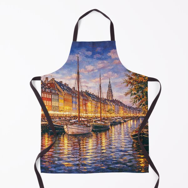 Item preview, Copenhagen by night painting, Capital of Denmark – A Beautiful European City. designed and sold by GalleryKauffeld.