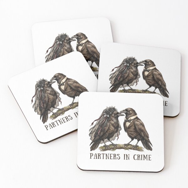 Item preview, Raven Wedding Couple designed and sold by Roy & Tiffany.