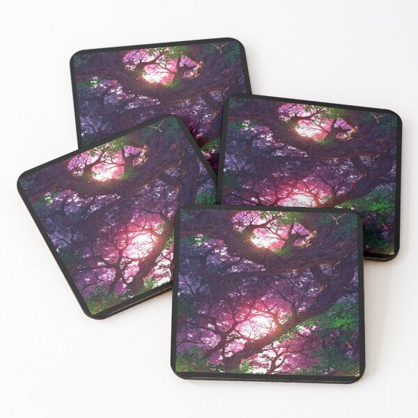 Item preview, Magical Trees Glowing Sunset Artwork  designed and sold by NivyasArtistry.