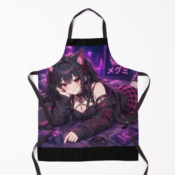 Item preview, Megumi – Neon Neko Gamer Girl designed and sold by Revyra Design .