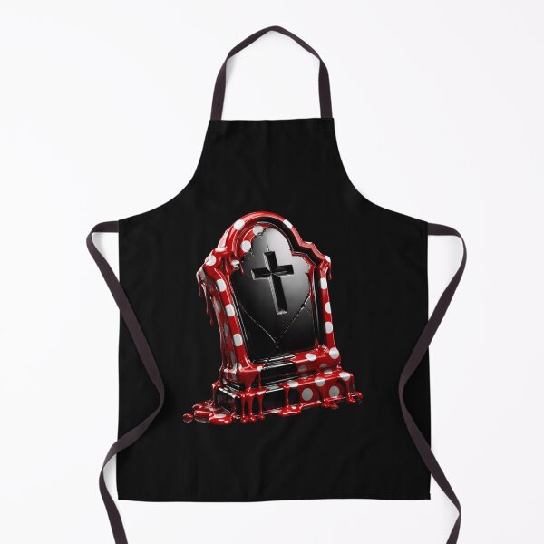 Item preview, Melting Polka Dot Gothic Tombstone Spooky Gravestone designed and sold by YourColorsWall.