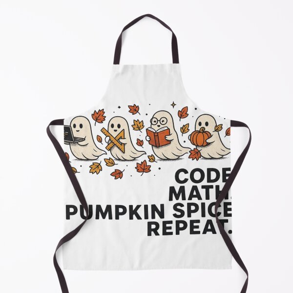 Item preview, Code Math Pumpkin Spice Repeat Spooky CS Teacher Fall designed and sold by OakAndThread.