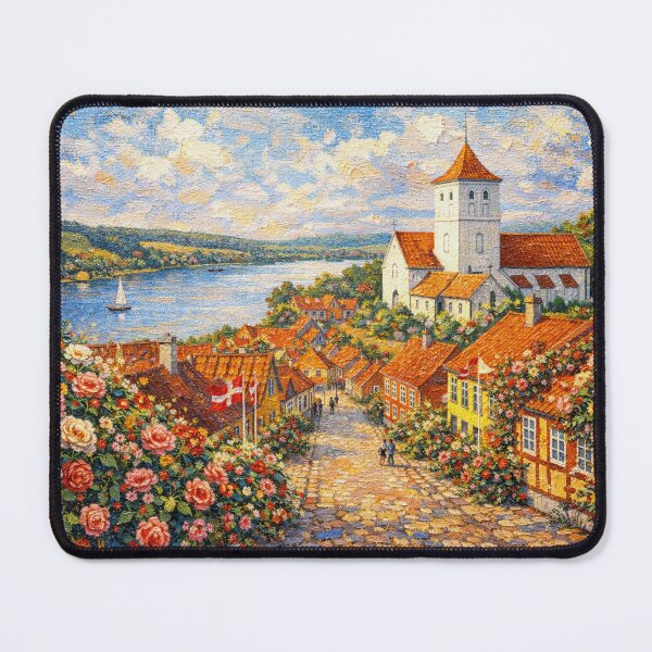 Item preview, A painting of Mariager, Denmark – A Beautiful village in Europe. designed and sold by GalleryKauffeld.
