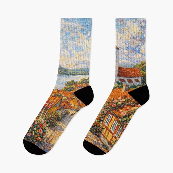 Item preview, A painting of Mariager, Denmark – A Beautiful village in Europe. designed and sold by GalleryKauffeld.
