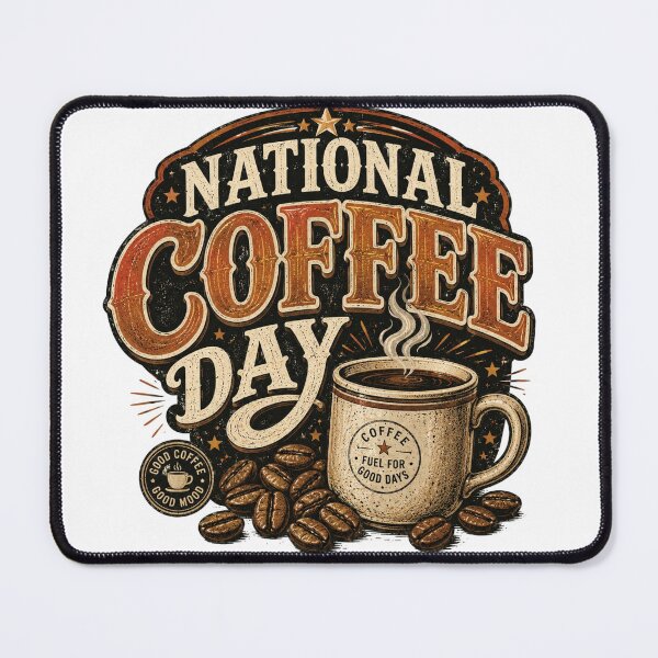 Item preview, NATIONAL COFFEE DAY designed and sold by Aktarstore.