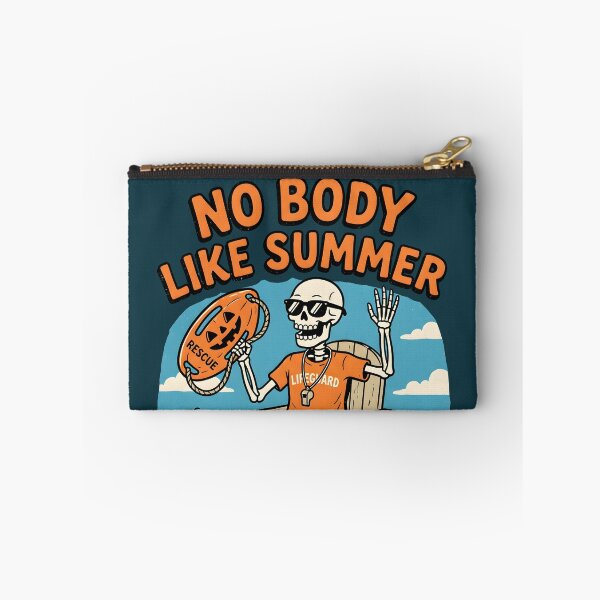 Item preview, "No Body Like Summer" Skeleton Lifeguard Beach Halloween Design designed and sold by Sea Gem.