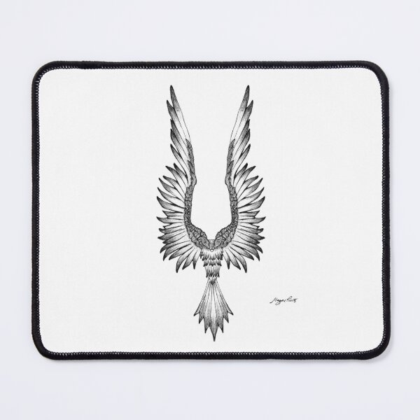 Item preview, Surrealist Crow Ink Illustration designed and sold by Magpie Prints.