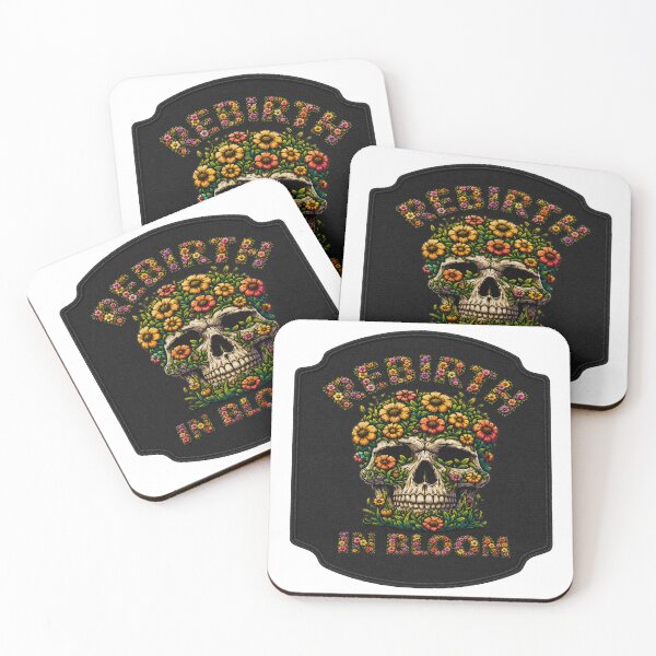 Item preview, Rebirth In Bloom | Vintage Floral Skull Cottagecore Graphic designed and sold by FadedFrequency.