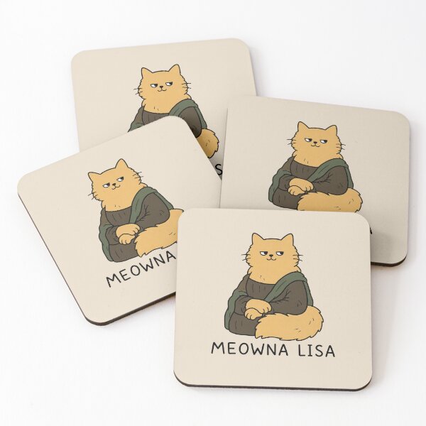 Item preview, Meowna Lisa designed and sold by MonkiFlipp.