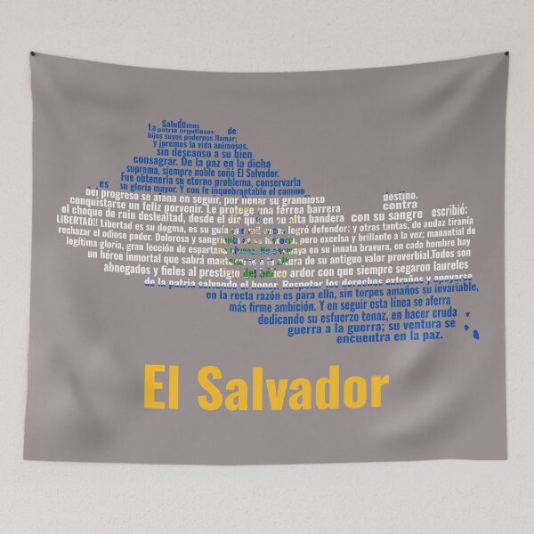 Item preview, EL SALVADOR: HIMNO, MAPA Y BANDERA designed and sold by JR78.