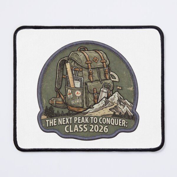 Item preview, The Next Peak To Conquer: Class of 2026 Adventure Patch designed and sold by GabeMountainArt.