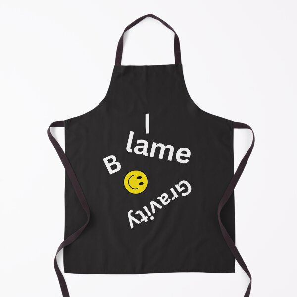 Item preview, Blame Gravity – Funny Upside‑Down Smiley Quote Design designed and sold by TetelestaiWeave.