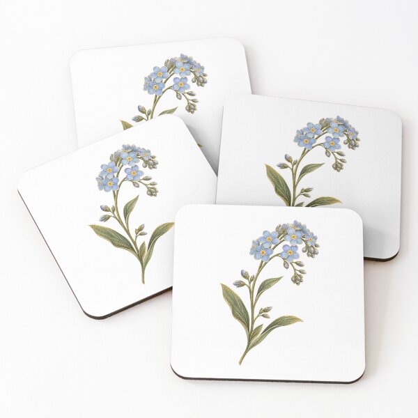 Item preview, Forget Me Not | Vintage Botanical Remembrance Art | Memorial Gift designed and sold by Brackenlume Studio.