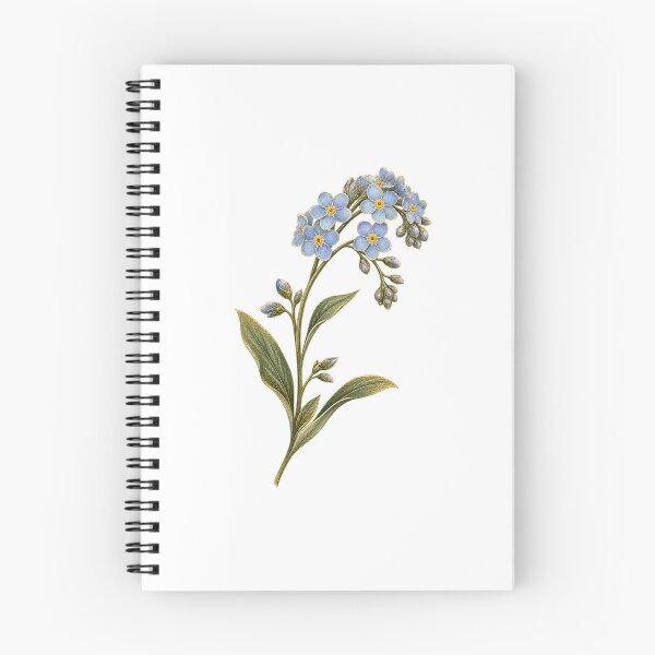 Item preview, Forget Me Not | Vintage Botanical Remembrance Art | Memorial Gift designed and sold by Brackenlume Studio.