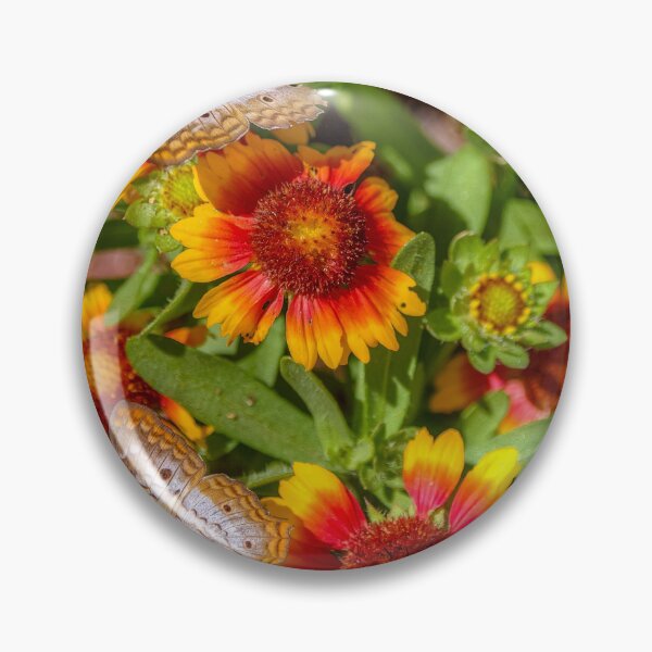 Item preview, Orange Flowers and Butterflies designed and sold by River Oak Media.
