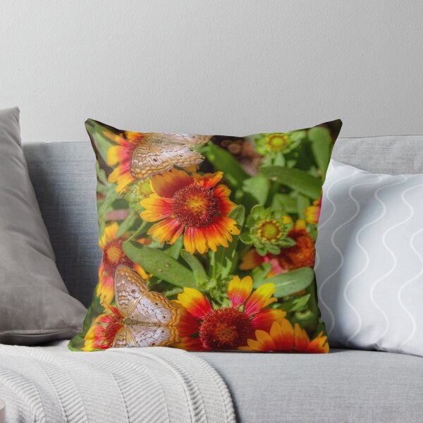 Item preview, Orange Flowers and Butterflies designed and sold by River Oak Media.