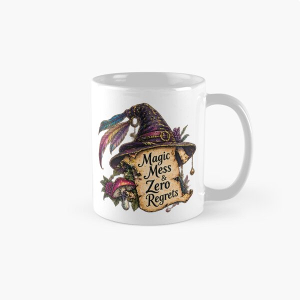 Item preview, Magic, Mess & Zero Regrets – Whimsical Witch Hat designed and sold by Edenglow Prints & Peculiars.