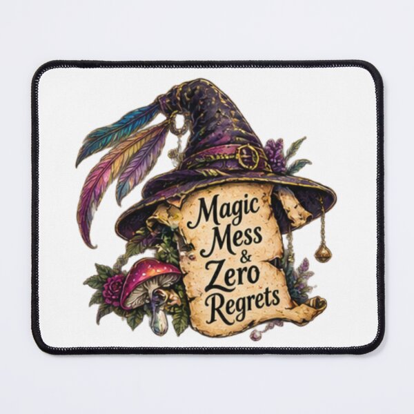 Item preview, Magic, Mess & Zero Regrets – Whimsical Witch Hat designed and sold by Edenglow Prints & Peculiars.