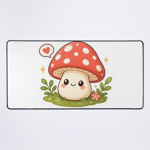 Item preview, Cute Kawaii Mushroom Sticker | Adorable Mushroom Character | Cute Cottagecore Mushroom designed and sold by Vegasstickers.