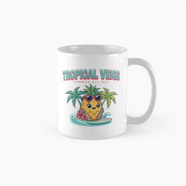 Item preview, Paradise Mode On – Cute Kawaii Pineapple Tropical Summer designed and sold by NeonSketch Lab.