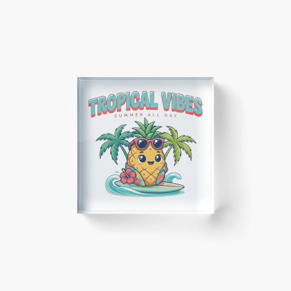 Item preview, Paradise Mode On – Cute Kawaii Pineapple Tropical Summer designed and sold by NeonSketch Lab.