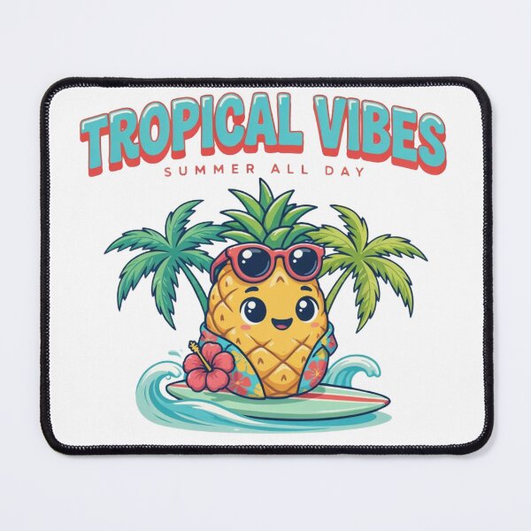 Item preview, Paradise Mode On – Cute Kawaii Pineapple Tropical Summer designed and sold by NeonSketch Lab.
