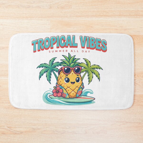 Item preview, Paradise Mode On – Cute Kawaii Pineapple Tropical Summer designed and sold by NeonSketch Lab.