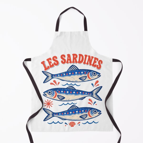 Item preview, Les Sardines Vintage French Shirt - Hand Drawn Summer Fish Graphic Tee designed and sold by Idontwannaknow.