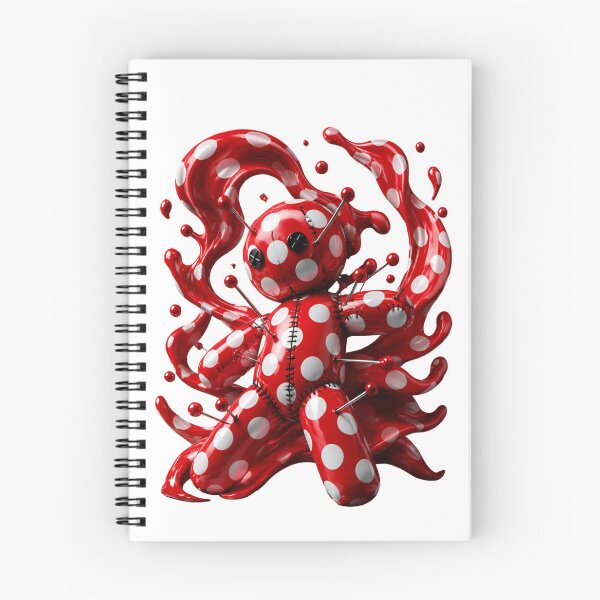 Item preview, Melting Polka Dot Voodoo Doll Spooky Gothic Art designed and sold by YourColorsWall.