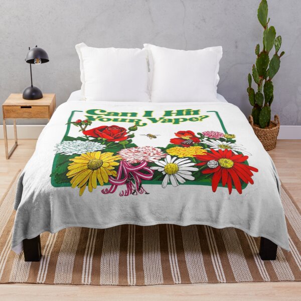 Item preview, Can I Hit Your Vape Funny Retro Floral Meme designed and sold by Vectraxos.