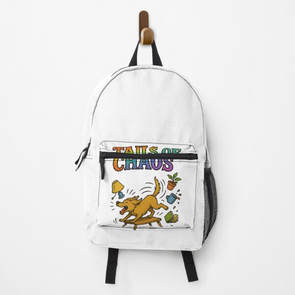 Item preview, Tails of Chaos – Funny Dog Wags Tail Knocking Everything Over Sticker designed and sold by Uglyandcute.