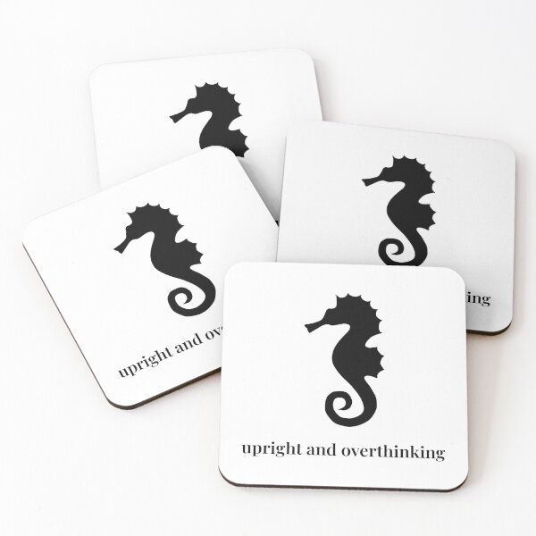 Item preview, Copy of Upright and Overthinking – Minimalist Seahorse Silhouette designed and sold by Soulink-Studio.