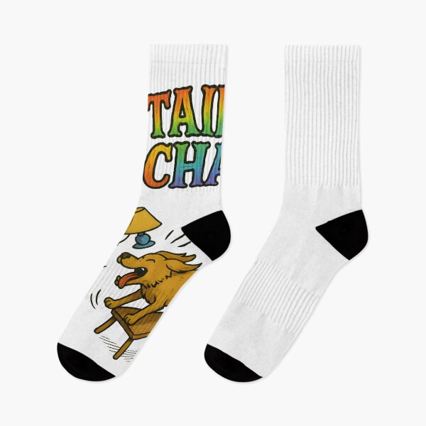 Item preview, Tails of Chaos – Funny Dog Wags Tail Knocking Everything Over Sticker designed and sold by Uglyandcute.