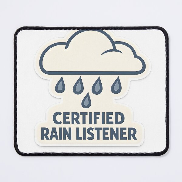 Item preview, Certified Rain Listener Minimal Nature Design designed and sold by Naviora.