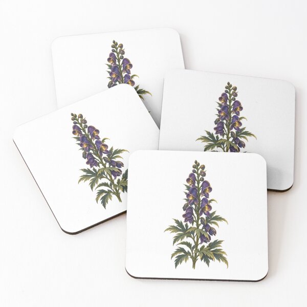 Item preview, Wolfsbane Monkshood | Witchy Poison Garden Botanical Art | Green Witch Gift designed and sold by Brackenlume Studio.