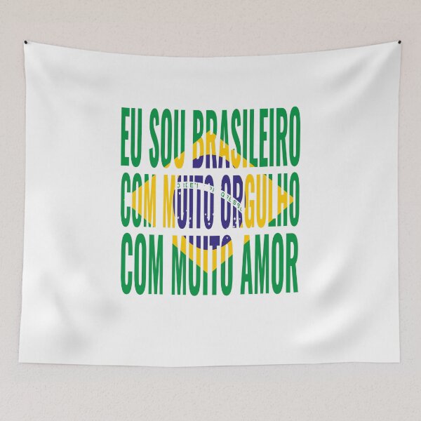 Item preview, Brazil 2026 World Cup Flag Text - Eu Sou Brasileiro designed and sold by JR78.