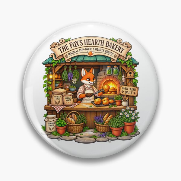 Item preview, The Fox’s Hearth Bakery | Magical Pop-Overs & Hearth Breads designed and sold by MrDev.
