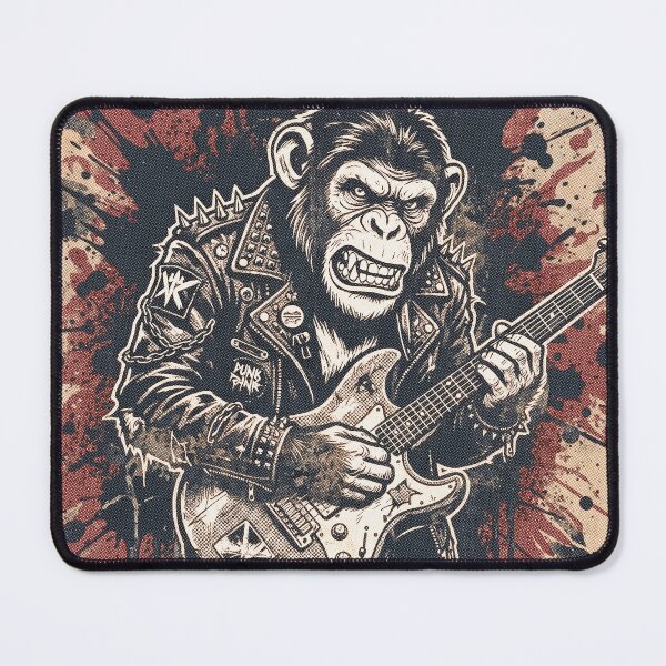 Item preview, Chimpanzee Punk Apes Of Wrath Chaos Is My Crew Special Edition for Light Textiles designed and sold by Shyla Marsare.