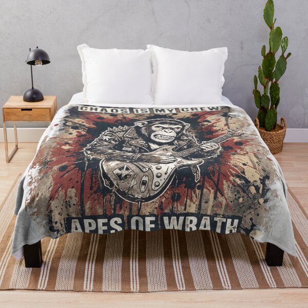 Item preview, Chimpanzee Punk Apes Of Wrath Chaos Is My Crew Special Edition for Light Textiles designed and sold by Shyla Marsare.
