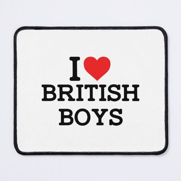 Item preview, I Love British Boys Funny Playful Statement designed and sold by Vectraxos.