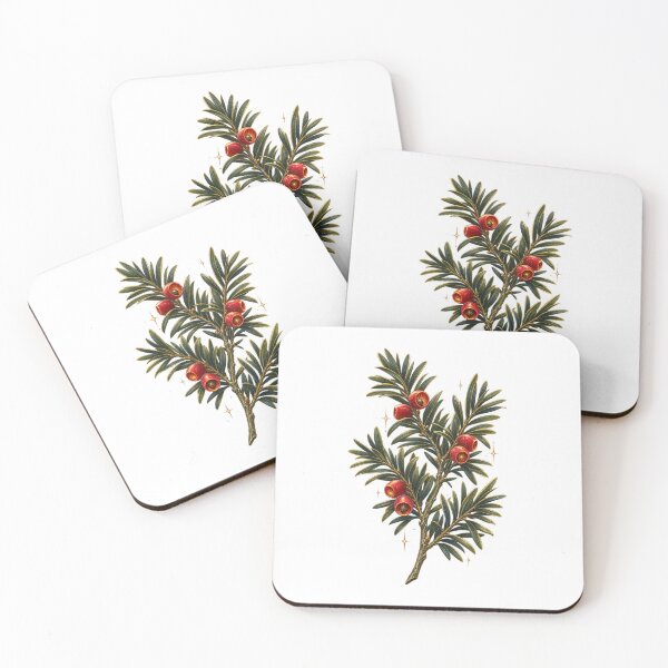 Item preview, Yew Branch | Dark Academia Gothic Botanical Art | Folklore Lover Gift designed and sold by Brackenlume Studio.