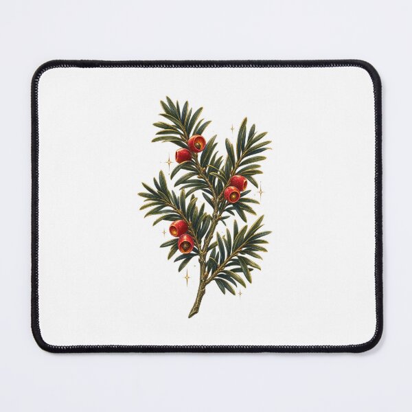 Item preview, Yew Branch | Dark Academia Gothic Botanical Art | Folklore Lover Gift designed and sold by Brackenlume Studio.