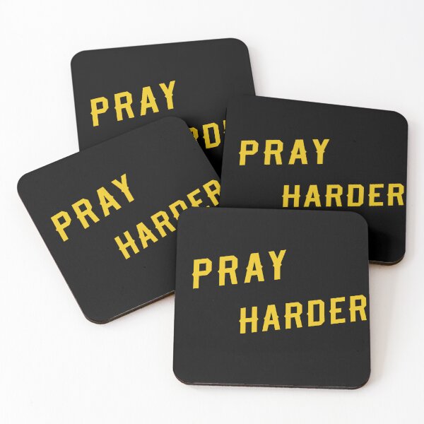 Item preview, Pray Harder Motivational Christian Quote designed and sold by Drami21.