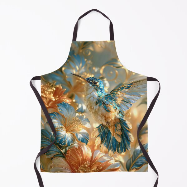 Item preview, Colorful Hummingbird and Flowers Botanical Art designed and sold by MargaretWiktor.